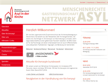 Tablet Screenshot of kirchenasyl.de